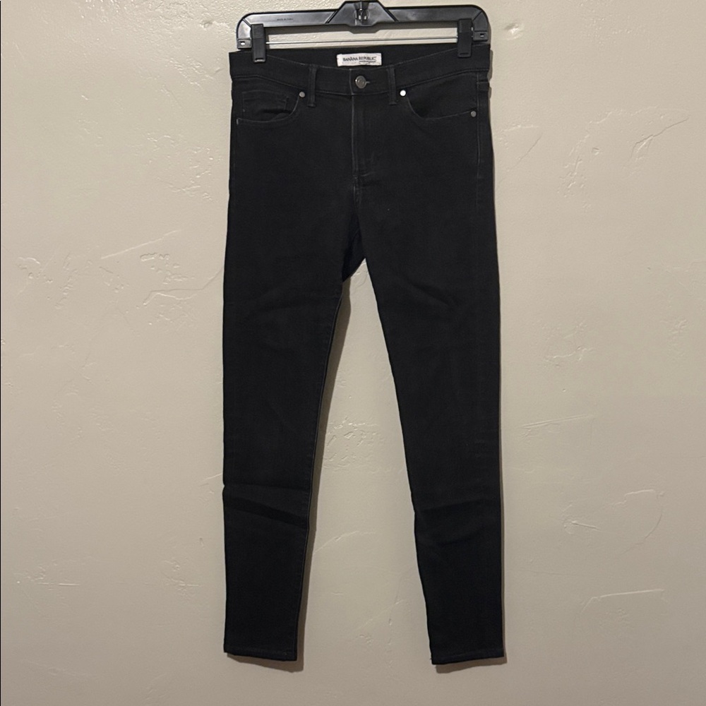Banana Republic Premium Denim Black Jeans 27